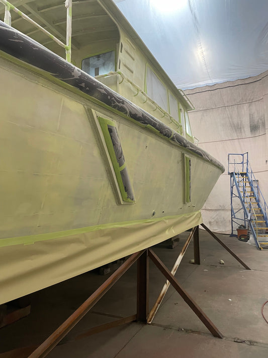 Painting an Aluminum Pilot Boat