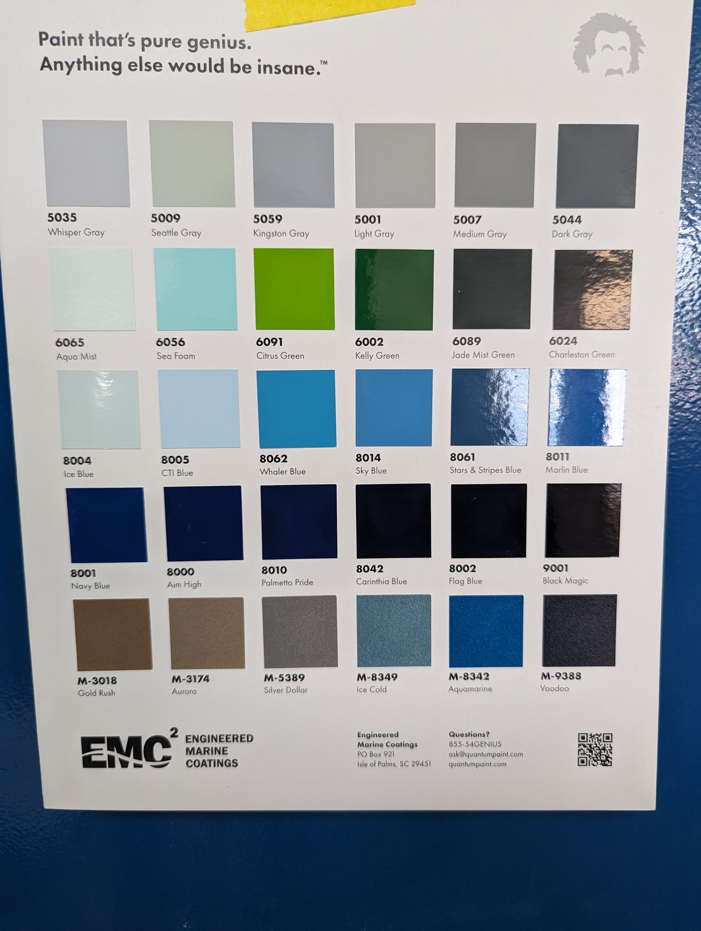 Paint Color Card